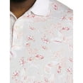 thumbnail image 2 of Floral Polo Shirt Grey/Pink 4XLT, 2 of 6