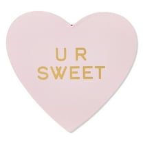 Heart-Shaped Gift Box, Pink, 6" x 6" x 2", Valentine's Day by Way To Celebrate