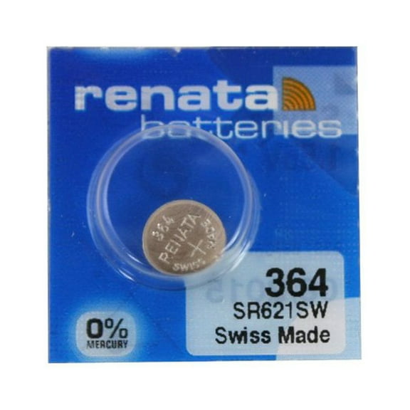 1 Renata 364 Silver Oxide Electronic Zero Mercury Battery