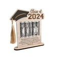 thumbnail image 2 of Adorno de borla de madera para graduación de 2026 | Portamonedas reutilizable | Regalo decorativo para despedidas de soltero | Pizarra para escribir | Recuerdo de la temporada de graduación |, 2 of 7