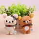 thumbnail image 5 of Juguete de peluche de oso Rilakkuma de 11CM, muñeco de peluche, llavero de diseño, colgante, Kawaii, 1 unidad, 5 of 5