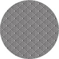 thumbnail image 1 of Ahgly Company Indoor Round Patterned Gray Novelty Area Rugs, 6' Round, 1 of 6