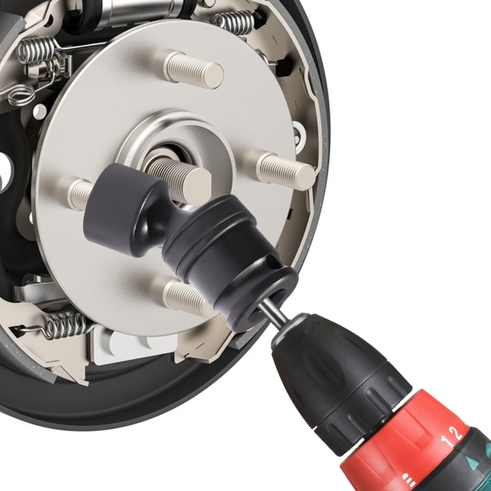 Universal Joint Socket Set 15PCS 3/8" Socket Set 8mm-22mm Swivel Socket Set - Black Red