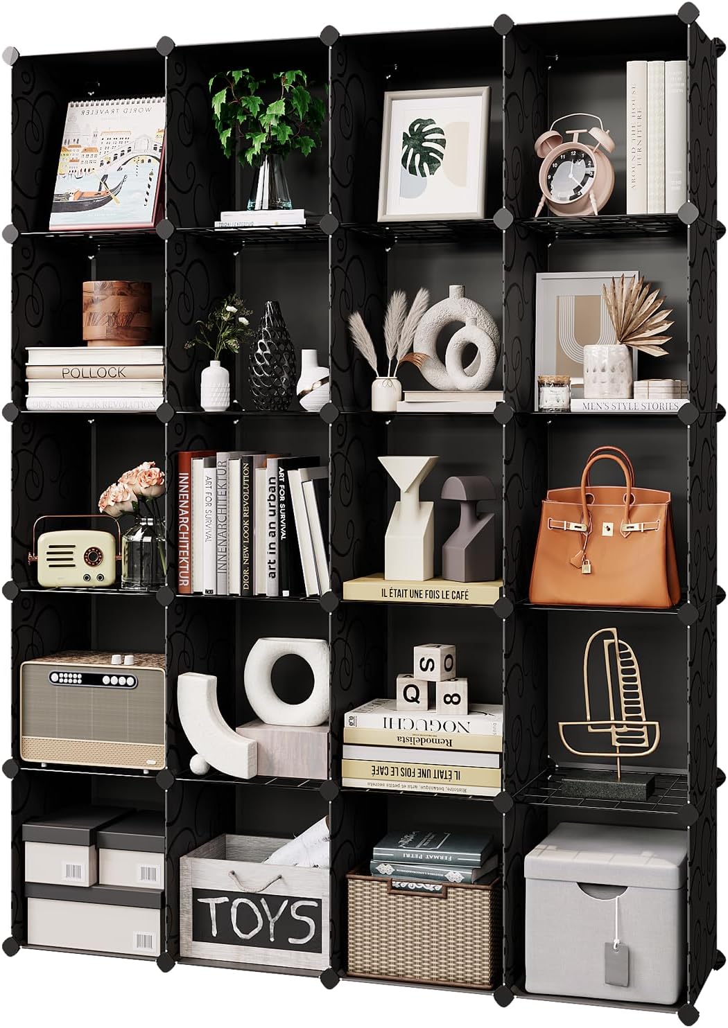 YIGOU Portable Storage Cubes14" x14"(LoadBearing Metal Panel) Modular