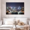 thumbnail image 2 of Elephant Stock New York City Night Lights Wall Art - Horizontal Canvas Wall Art - Living Room Wall Decor - City Canvas - Blue And Gray Decor - 48" x 32", 2 of 8