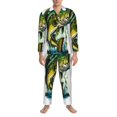 thumbnail image 3 of Hirioo Big bass fish for Men's Pajama Sets 2 Piece Pjs Men's Long-Sleeved Pajama Set Button Down Sleepwear,S-XXL-X-Large, 3 of 7