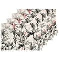 thumbnail image 1 of Vargottam Placemats- Placemat For Dining Table, Set Of 4- Printed & Reversible CottonNapkin-IndoorPlacematsFor Home & Kitchen Dining Table- Tropical Trees (Gray), 1 of 5