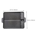 thumbnail image 2 of 1Pc Aluminum Alloy Non-stick Grill Griddle Pan Square BBQ Grill Pan (Black), 2 of 8
