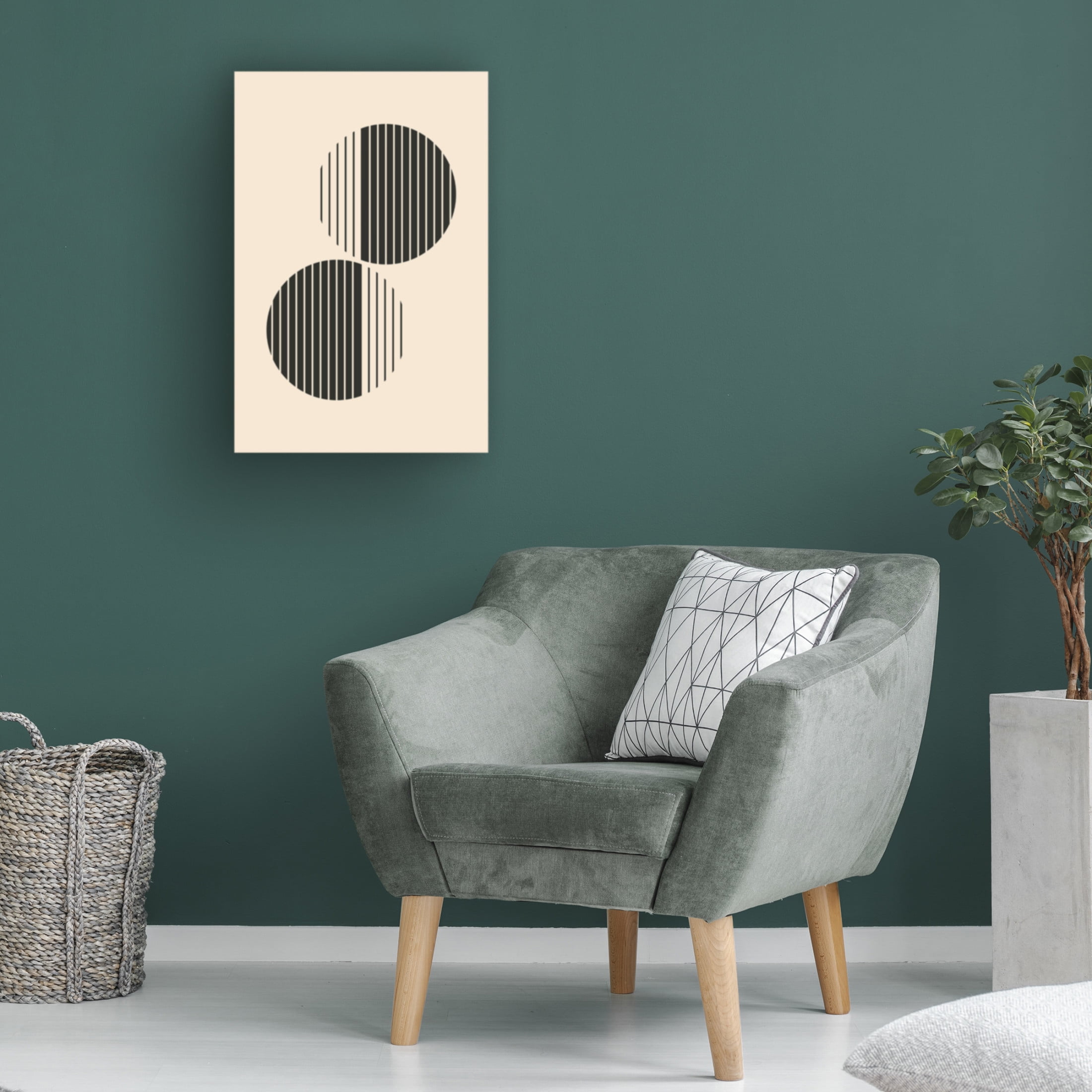 Trademark Fine Art jay stanley  Minimal Circle Vibes 2 Canvas Wall Art