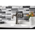 thumbnail image 3 of Kingston Brass KS354CGVN Fuller One-Handle Single-Hole Bathroom Faucet with Push Pop-Up Drain, Black Stainless, 3 of 7