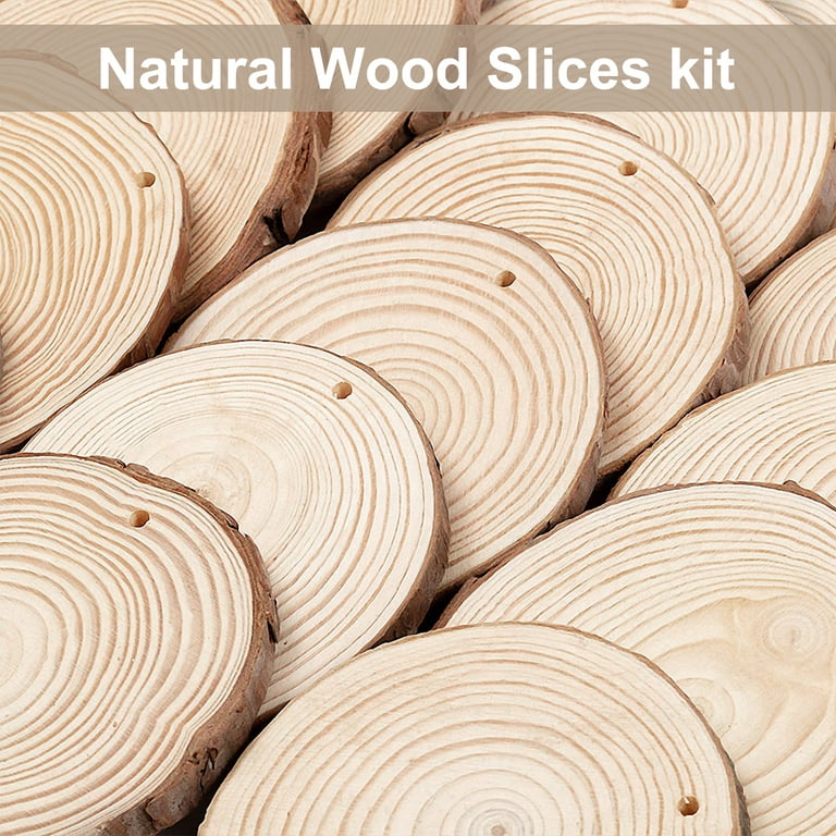 Natural Wood Chips Pine Round Wood Chips Craft Wood Kit Pre - Temu