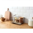 thumbnail image 4 of Iron Mesh Wire Basket Art Storage Basket Desk Basket Bathroom Kitchen Organizer, 4 of 8