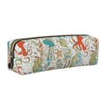 thumbnail image 1 of Disketp Sea Animal Estuche de Lápices de Cuero con Cierre, Estuche Compacto para Papelería, Bolígrafos y Accesorios Pequeños, 1 of 7