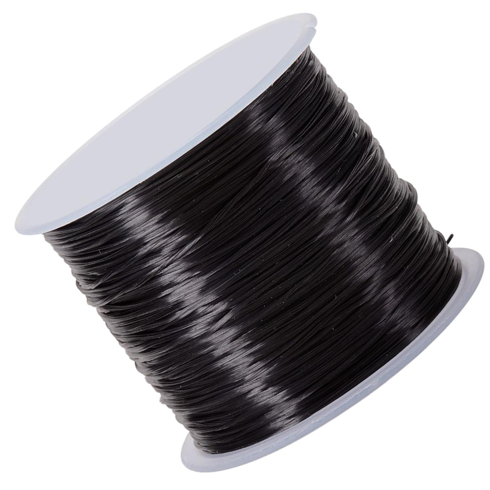 Crayola Black Elastic Cord for Beads, (225')