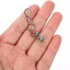 thumbnail image 2 of EeaseMX 6 pendientes de hilo trenzado, colgantes creativos para orejas, joyería decorativa para mujer y niña (plata, negro, dorado, azul, colorido y oro rosa)., 2 of 8
