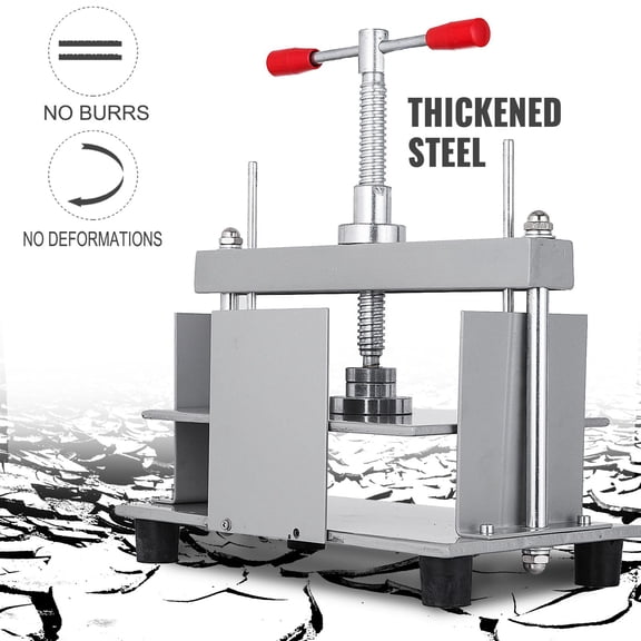 Manual Paper Press Machine,12x8.6"for A4 Sized Papers Flatting Machine,10cm Thickness Steel Frame Manual Flat Paper Press Machine