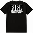 thumbnail image 2 of SOCKS'NBULK 24-Pack Black Fire Dept. T-Shirt Size 3XL – Cotton Blend Printed in USA for Firefighters & Crew, 2 of 2