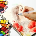thumbnail image 3 of Juego de viaje de pintura de acuarela Zulema 42/33/25 colores con pincel para suministros de arte, 3 of 8