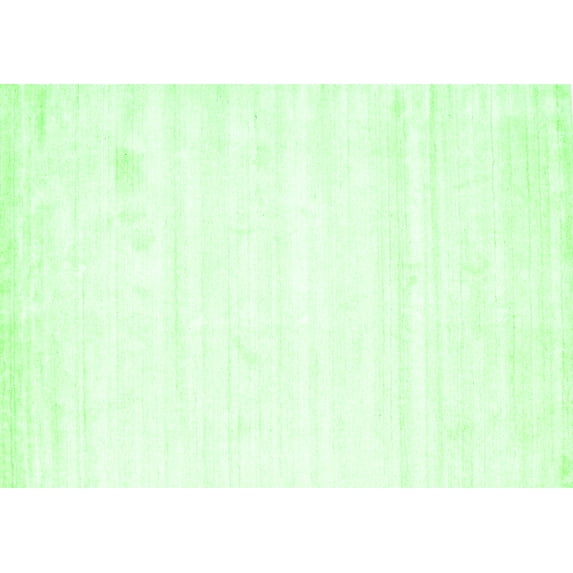 Ahgly Company Indoor Rectangle Solid Green Modern Area Rugs, 7' x 10'