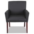 thumbnail image 2 of Alera Reception Lounge 600 Series Guest Chair, 26.13" x 27.13" x 34.63", Black Seat/Black Back, Mahogany Base -ALERL6419M, 2 of 4