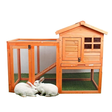 Garden Chicken Coop Outdoor Wooden Chicken Coop Nest Box Hen House Poultry Pet Hutch Garden Backyard Cage (Chicken Coop) ()