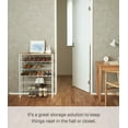 thumbnail image 6 of Yamazaki Home Six-Tier Shoe Rack, White, Steel,  Holds 18 to 21 shoes, Supports 39.6 pounds, 6 of 8