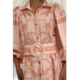 thumbnail image 2 of Women's Printed Balloon Sleeve Maxi Shirt Dress with Belt and Button Front 100% Polyester fabric for Everyday Wear, 2 of 13