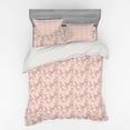 thumbnail image 1 of Ambesonne Floral Bedding Set 4 Pcs, Romantic Roses and Spots, Queen, Eggshell Plum and Blush, 1 of 3