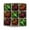Z6CM9PCS, variant on Satin Thread Wrapped Christmas Ornaments, 6 cm Shatterproof Striped Balls, 9 Piece Set, Style C
