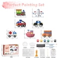 thumbnail image 3 of Kit de pintura de yeso Jadeshay para niños 7 figuras 6 botes de pintura 1 pincel, 3 of 7