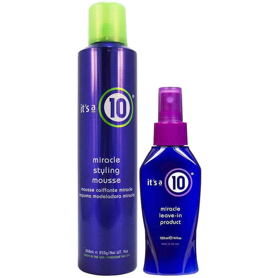 It's a 10 It's a 10 Miracle Leave In Product & Miracle Styling Mousse, 2 Pc It's a 10 It's a 10 Miracle Leave In Product & Miracle Styling Mousse, 2 Pc