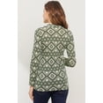 thumbnail image 3 of Mock Neck Geo Print Maternity Top, 3 of 3