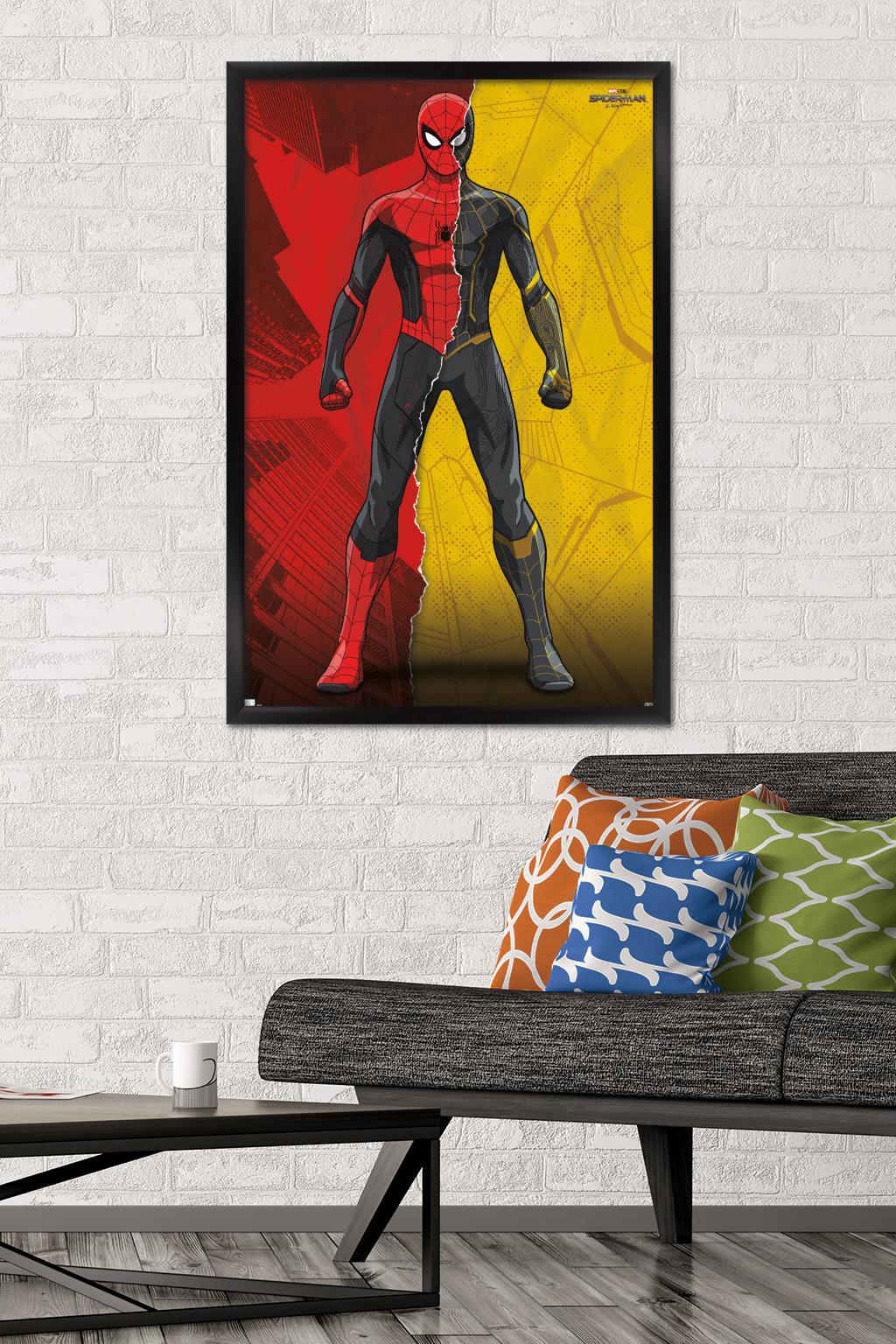 Marvel Spider-Man: No Way Home - Costume Blend Wall Poster, 22.375" x 34" Framed