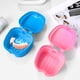 thumbnail image 2 of Rosenice 2pcs Case de dentaduras postables portátiles Contenedor de dentaduras postizas para el tamaño de la dentadizo para la dentadura postiza para la dentadura postiza, 2 of 5