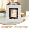 thumbnail image 2 of FUEENIRVA White Detachable Paper Cake Box, and Portable Storage Container for Cakes and Desserts, 2 of 6