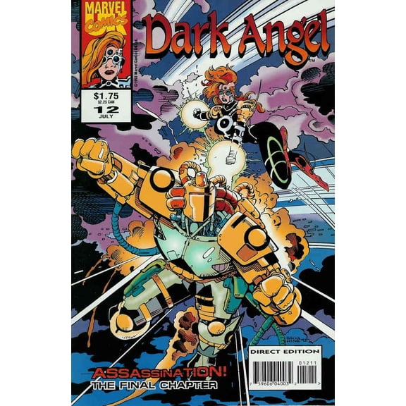 Dark Angel (Formerly Hell's Angel) #12 VF ; Marvel UK Comic Book