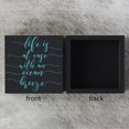 thumbnail image 3 of Zomyto 5"x5" Beach Decor Ocean Decor Rustic Wood Sign Black Wooden Box Sign for Summer Coffee Pub Club Bathroom Farm Garage Desk Decor, 3 of 6