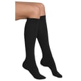 thumbnail image 2 of Yacht & Smith 6 Pairs of Women's Cotton Knee High Socks, Solid Colors Stylish Boot Sock, Black, 2 of 10