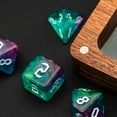 thumbnail image 5 of Cusdie 7-Die Acrylic DND Dice, Sickle Font Polyhedral Dice Set for Role Playing Game Dungeons and Dragons D&D Dice Pathfinder, 5 of 5