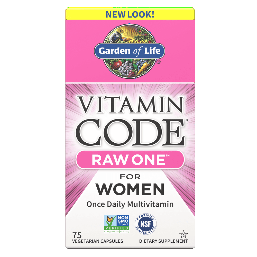 Garden of Life Vitamin Code Raw One for Women, 75 Capsules Walmart