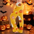 thumbnail image 2 of Satingcolo Women Halloween Lounge Pants Comfy Pajama Bottom Drawstring Waist Print Long Pajamas Pants S-2XL, 2 of 6