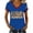 Blue, variant on kaondbfi Summer Tops for Women Women's 250Th Anniversary Print V Neck T Shirt 250Th Anniversary Tshirt Patriotic Tee Womens Essentials Fashion Clothing