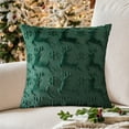 thumbnail image 3 of Cheapark 18x18 Inch Plaid Christmas Pillow Covers - Soft Throw Decorative Pillows, Festive Cushion Cases for Couch Sofa Porch Chair, Holiday Christmas Home Decor, 3 of 7