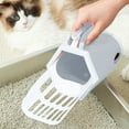 thumbnail image 1 of Mom's Best Pala para arena de gatos con soporte, pala portátil grande todo en uno, 1 of 7