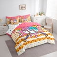 thumbnail image 2 of Erosebridal Baseball Ice Cream Drip Bedding Comforter Set, Waffle American Flag Queen Bedding Sets, Colorful Polka Dots Reversible, 7 Pieces, 2 of 6