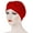 Red, variant on D-GROEE Solid Color Turban Hijab Braid Soft Turban Hats Braid Hair Cover Wrap Turban Headwear for Women