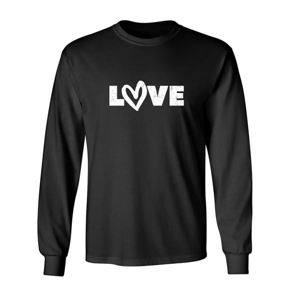 Love Sarcastic Humor Novelty Men's Long Sleeve Shirts