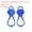 Blue, variant on Uxcell 11" Non Slip Grip Spikes Claw Universal Ice Cleats Shoe Spikes with 5 Tooth Steel Nails Black 4 Pairs