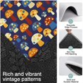 thumbnail image 3 of Colorful Spotted Mushroom Dark Blue Pattern Kitchen Rugs Sets Of 3,Kitchen Runner Rugs Non Skid Washable,Decorative Kitchen Floor Mats for Kitchen,Sink,Laundry,17"x30"+ 17"x47" + 17"x59", 3 of 6