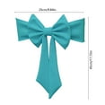 thumbnail image 3 of RBCKVXZ Ties-free Chair Sashes Decorative Bow Chair Ribbon Bows Elastic Chairs Cover Band Back Sashes for Wedding Party Ceremony Reception Events Banquet Restaurant Kitchen Decor(10 x18 inch), 3 of 6
